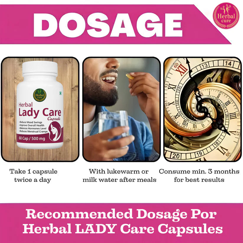 Herbal Lady Care Capsule For PCOS/PCOD