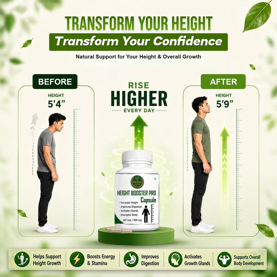 Height Booster Pro Capsule for Men & Women - Herbal Cure