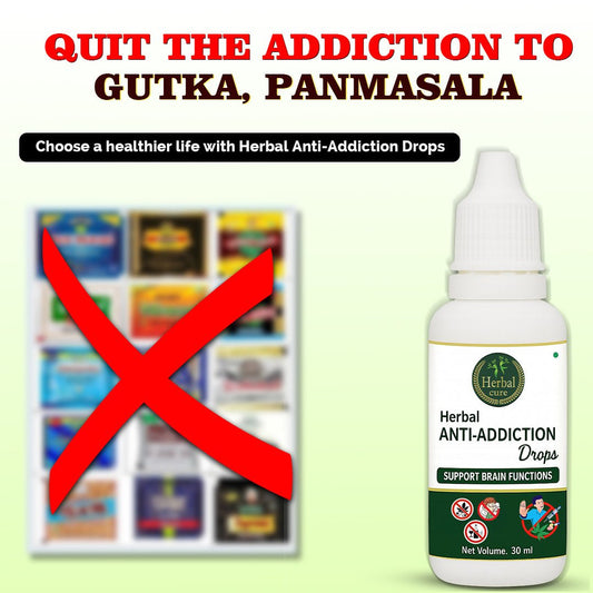 Herbal Anti Addiction Drops Pack Of 3 - Alcohol, Smoking, Gutka and Drug Addiction - Herbal Cure