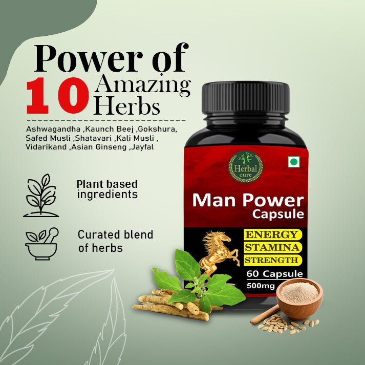 Man Power Capsule - Herbal Capsule For Improve Strength And Stamina - Herbal Cure