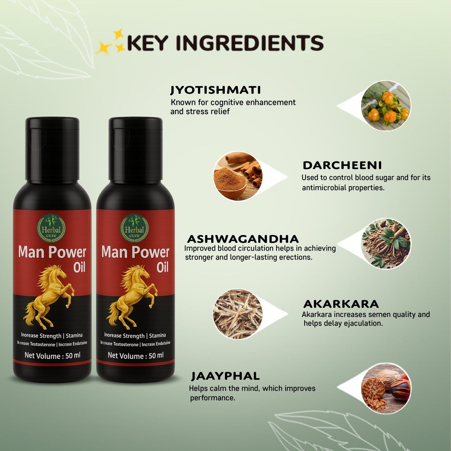 MAN POWER OIL Pack Of 2 - Herbal Cure